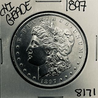 1897 Morgan Silver Dollar Coin 8171 Rare Estate