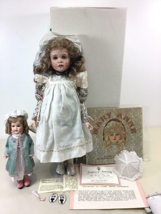 1996 Wendy Lawton Doll W/autographed Book - June Amos And Mary Anne (le 64/325)