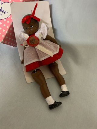 Black Effanbee Wee Patsy 5 " Doll V956 With Outfit And Box