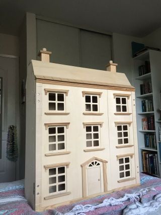 Wooden Doll House With Complete Furniture And Accessories