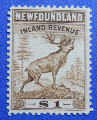 1942 $1.  00 Canada Newfoundland Revenue Vd Nfr40 B 30a Cs31657