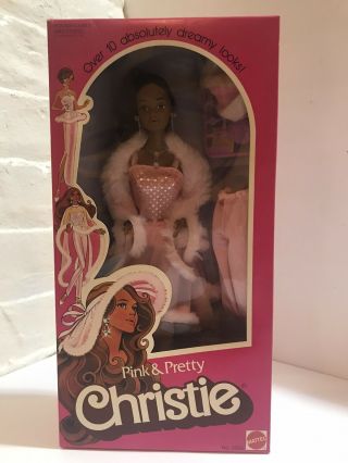 Vintage Mattel 1981 Pink & Pretty Christie Barbie Steffie Face Nrfb