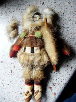 Vintage Authentic Handmade Eskimo Doll From Alaska