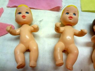 Vintage 1973 Mattel Krissy Twins Baby Doll x 4 Loving Happy Family Barbie 2