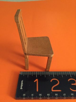 BODO HENNIG wood doll house miniature DINING ROOM CHAIR c.  1950 ' s - 60 ' s Germany 2