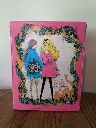 Mattel The World Of Barbie Doll Trunk With A Barbie,  Clothjng And Accessories