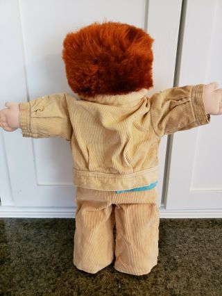 DESIGNER LINE Cabbage Patch Kids Boy Doll red hair green eyes corduroy outfit 3