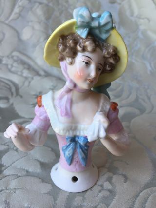 Half - Doll/demi - Figurine/buste Porcelaine/teepuppe/pincushion Doll/sitzendorfer