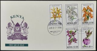 Kenya 1994,  Orchids,  Flowers Fdc First Day Cover C54111