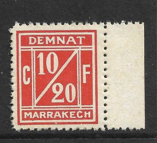 Demnat Marrakech 1906 Morocco Local Stamp,  Marrakesh,  Maroc Locale,  Nhm