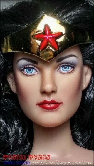 Wonder Woman Ooak Tonner 13 " Lynda Carter Repaint Doll By Artist Pamela Reasor