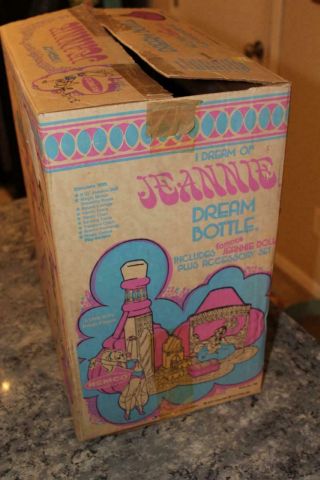 Remco 1976 I Dream of Jeannie Dream Bottle Playset With Doll Near 3