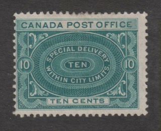 Canada - 1898 Blue Green 10c Special Delivery,  Scott E1,  Ng,  Cv $125