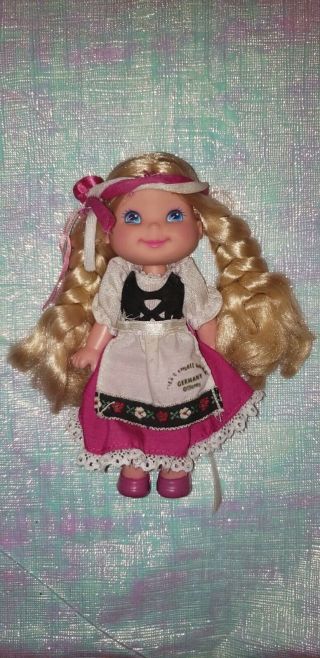 Vintage Disney Its A Small World Germany Doll Cherry Merry Muffin Face