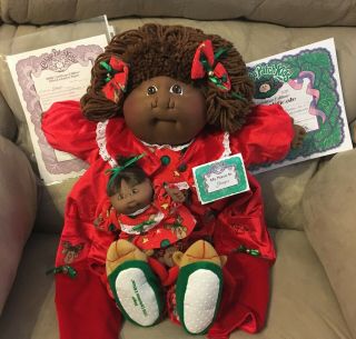 1998 Christmas Honey Ginger Papers Soft Sculpture Cabbage Patch Xavier Roberts