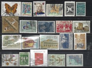 ANGOLA EARLY - MODERN SELECTION COMPLETE PART SETS COVER VFU 110 STAMPS 0308 3