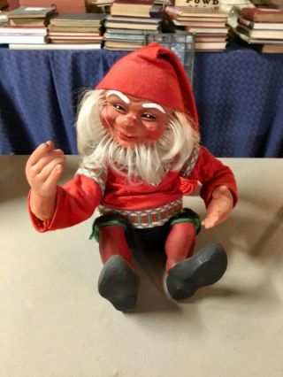Large Norwegian Arne Hasle Norge Latex Santa’s Helper Elf Doll - Awesome