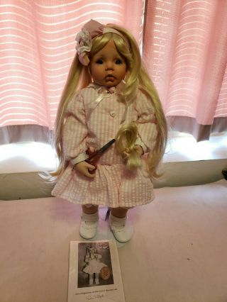 Porcelain " Mommy Look " Doll By Donna Rubert From 1997 - Nn