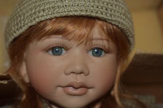 Barton Creek Gund Porcelain Doll Teddy Bear Set Berdine Creedy Lena
