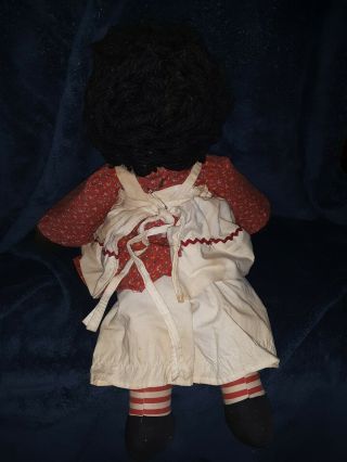25 Inch Black/African American Raggedy Ann Doll,  Cotton Fabric Handmade So Cute 2