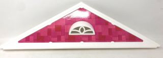 2015 Barbie Dream House Replacement Part Large Eave Roof Eaves Pink White