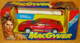 1980s Macgyver Sports Car Glasslite Vintage Brazil Mib Ferrari Magnum Ljn