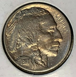 1914 Philadelphia Indian Head (buffalo) 5 Cent,  Nickel