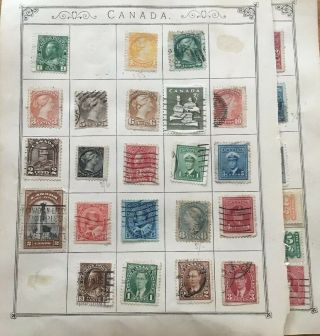 Canada And Chili Stamp,  1868 - 1950,  A Group Of And Stamps