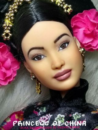 Ooak Princess Of China Repaint Barbie By Artist Pamela Reasor