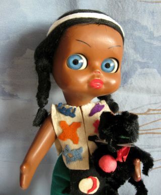 Italian Googly Doll 1950 - Dedo Doll With Cat