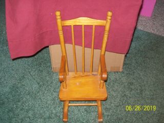 Wooden Rocking Chair For Doll Or Stuffed Animal,  American Girl O Battat Size
