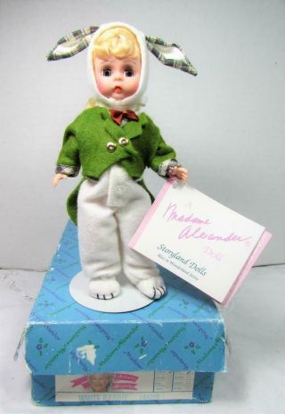 Madame Alexander White Rabbit Doll 14509 W Tag & Box - 1995