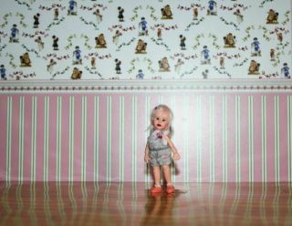 Ooak 1:12 Dollhouse Polymer Clay Art Doll Miniature Girl