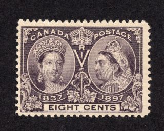 Canada 56 8 Cent Dark Violet Queen Victoria Diamond Jubilee Issue Mh