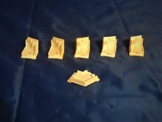 1990 Barbie Magical Mansion Replacement Parts - Roof Corner Trim Supports (6) 2
