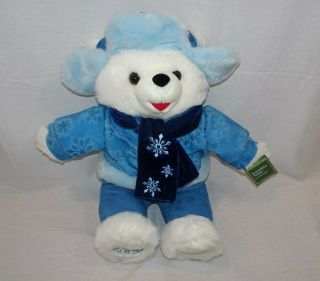 Snowflake Teddy 2009 Holiday Time Blue Boy Plush Stuffed Animal Dan Dee Collecto