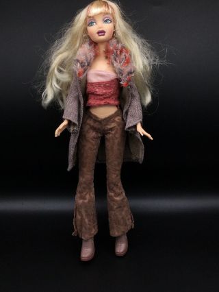 Barbie My Scene Kennedy Doll Clothed Blonde W/brown Highlights & Green Eyes Euc