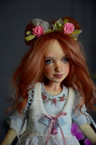Ooak Dolls Artdoll Collectible Doll Artist Alice In Wonderland 15 "
