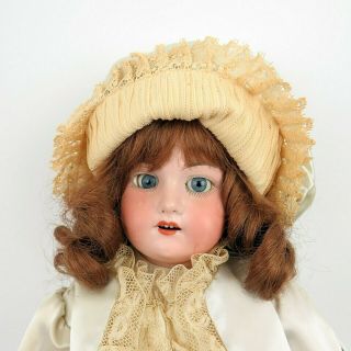 Antique German ARMAND MARSEILLE 23” Doll 370 Bisque Head Leather Body Germany 2