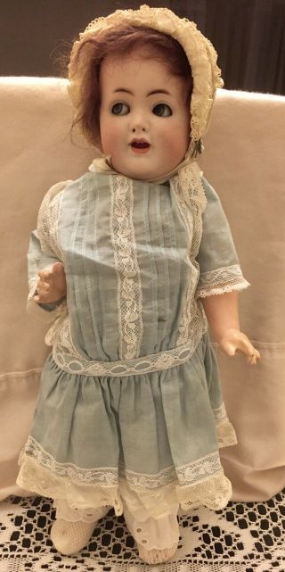 12” Antique German Abg Alt,  Beck & Gottschalck 1361 23 Character Doll Breather