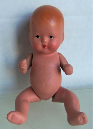 Large 4 " Or 4.  5 " Nancy Ann Story Book Baby Doll,  Bisque,