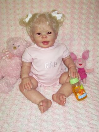 Cookie By Donna Rubert,  Reborn Toddler Girl,  8 Lbs,  24 " Long