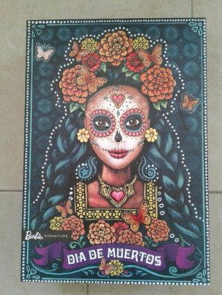 Barbie In Hand Day Of The Dead Doll Dia De Muertos Ready To Ship