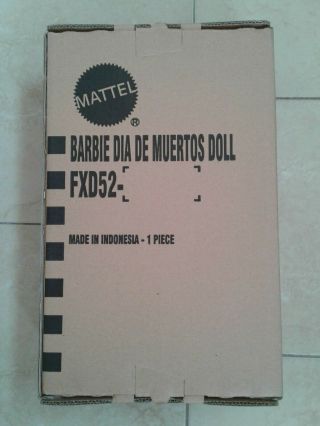 Barbie In Hand Day Of The Dead Doll Dia De Muertos Ready To Ship Never Opened