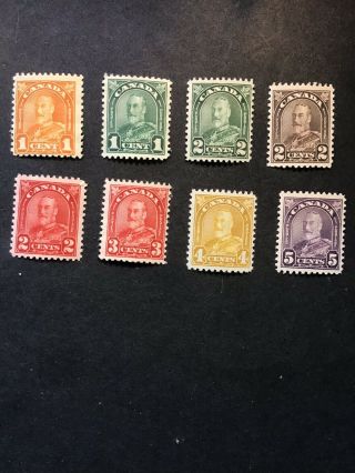 Canada 162 - 169 King George V Never Hinged
