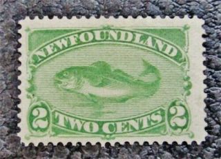 Nystamps Canada Newfoundland Stamp 46 Og H $50