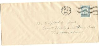 Apr.  1,  1949 Canada Cover - Newfoundland Stamp Cancelled In Summerside P.  E.  I.