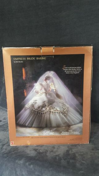 Vintage 1992 Bob Mackie Empress Bride Barbie Doll NOS Never Opened 3