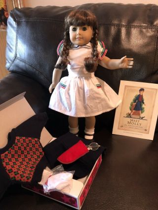 Retired Molly Mcintire American Girl Doll,  2 Outfits,  Book,