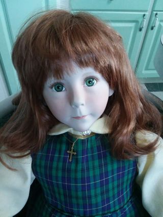 Dianna Effner Vinyl Doll " Willow " 1989 Green Eyes Freckle All